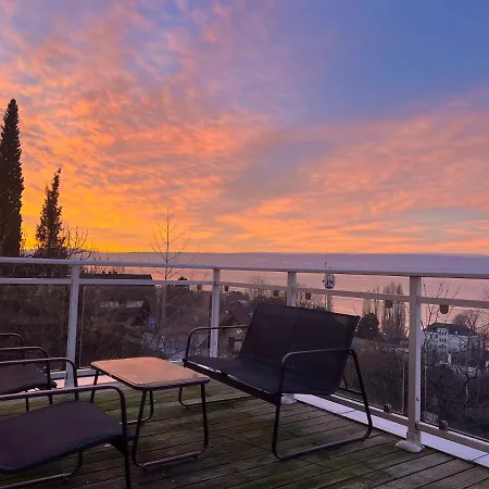 アパート Leman Panoramique Avec Terrasse A Deux Pas Du Centre-ville *